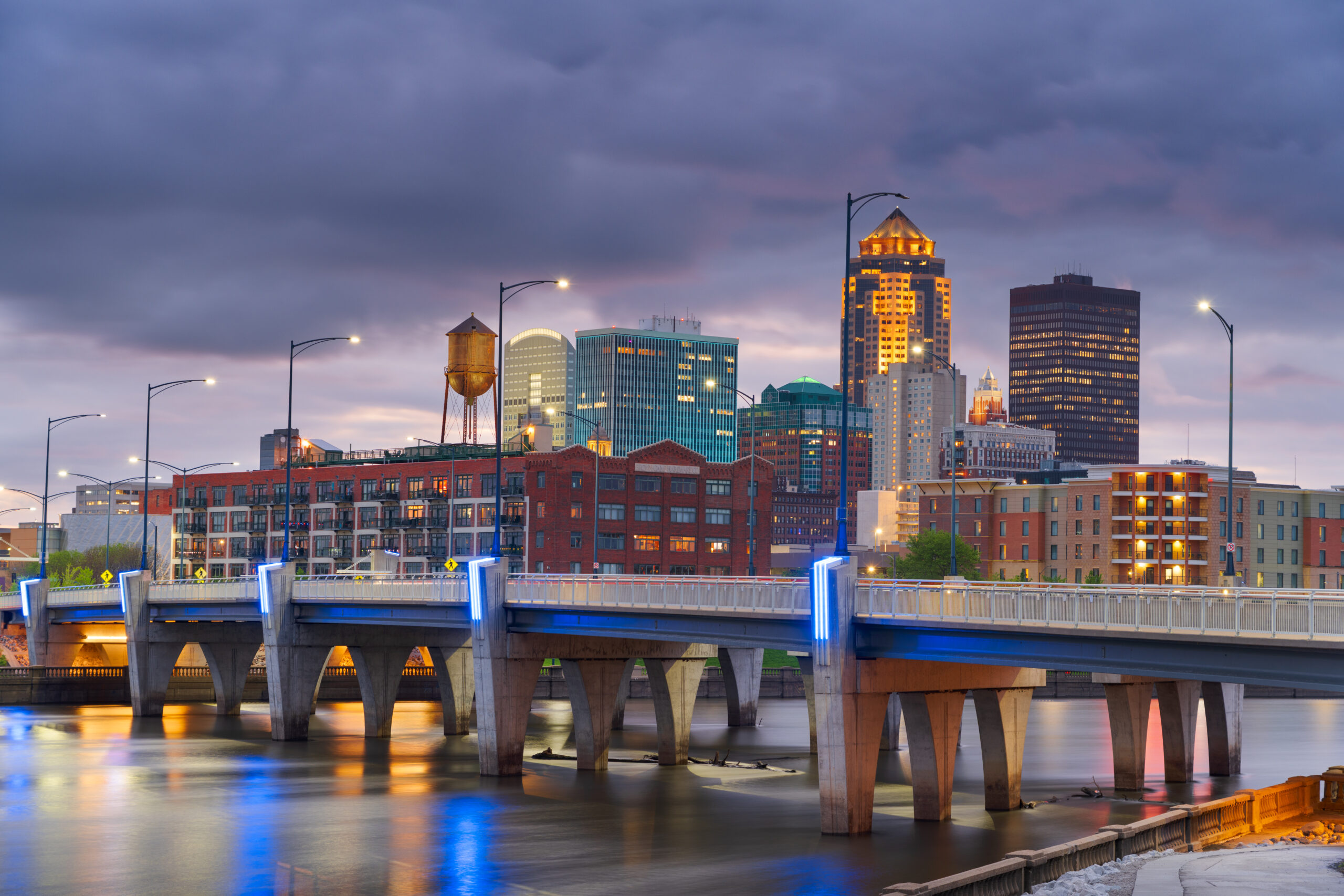 Des Moines Iowa Cityscape