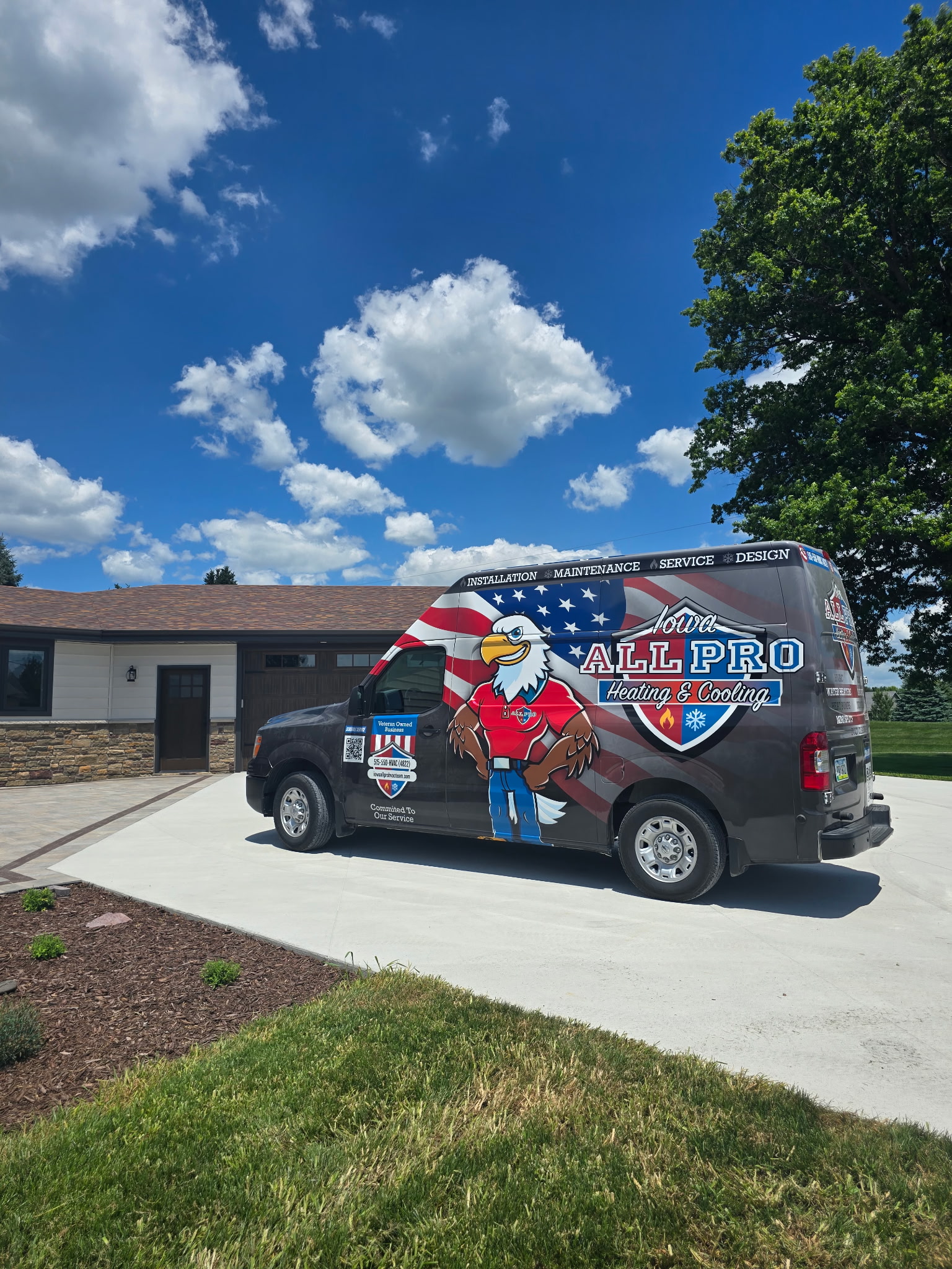 Iowa All Pro service van